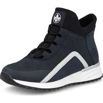 Dámské kozačky Dámská kotníková obuv RIEKER X8083-14 modrá W5 42