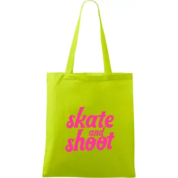Biatlon skate and shoot růžová - Taška bavlněná - 42 x 38 cm ( Limetková )
