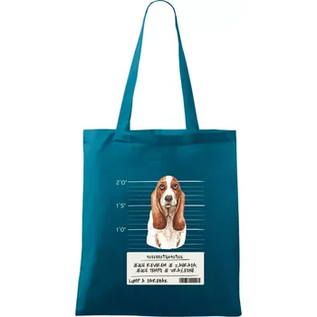 Baset - lump a darebák - Taška bavlněná - 42 x 38 cm ( Petrolejová )