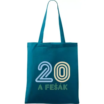 20 a fešák - Taška bavlněná - 42 x 38 cm ( Petrolejová )