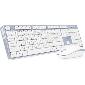 CONNECT IT Combo bezdrátová šedá klávesnice + myš, (+1x AAA +1x AA baterie zdarma), CZ + SK layout