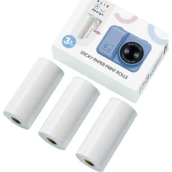 Fotopapír ELIS DESIGN Náhradní fotopapír do fotoaparátu 3 ks - lepicí