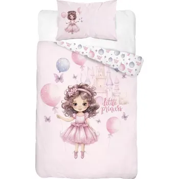 Povlečení DETEXPOL Povlečení do postýlky Malá Princezna Bavlna, 100/135, 40/60 cm
