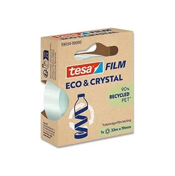 Kancelář Tesa Eco & Crystal - samolepicí páska - transparentní, 19 mm x 33 m