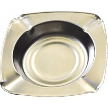 Popelník Popelník Kovový Čtvercový Turistický Přenosný Venkovní 11.7cm