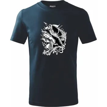 Chlapecké tričko Fisherman - Tričko dětské bavlněné - 98 cm / 2 roky ( Námořní modrá (velmi tmavá - téměř černá) )