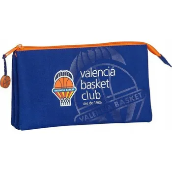 Penál Penál Valencia Basket Modro-oranžový