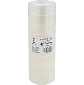 Páska na papír, kancelářská páska 18mm x 20m, stojan (8 ks) Memo, silná
