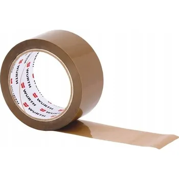 Lepicí páska Balicí páska Wurth hnědá, šířka 50 mm, délka 66 m, 6 ks