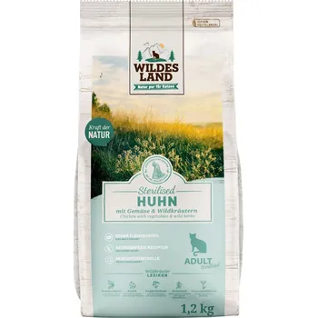 Krmivo pro kočku Wildes Land Adult Sterilised Kuře 4x1,2 kg