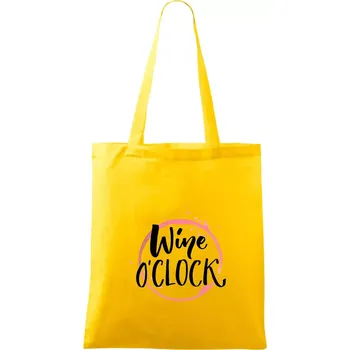 wine o clock - Taška bavlněná - 42 x 38 cm ( Žlutá )