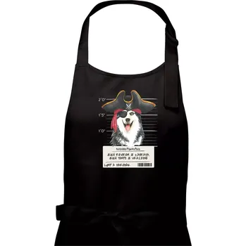 Kuchyňská zástěra Lump a darebák husky - Pánská zástěra na vaření - Univerzální velikost ( Černá )