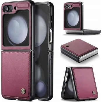 Pouzdro na mobilní telefon Zadní Kryt Erbord pro Samsung Galaxy Z Flip6, Galaxy Z Flip7 FE červený