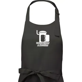 Kuchyňská zástěra Nespěchat a kouřit - Pánská zástěra na vaření - Univerzální velikost ( Dřevěné uhlí )