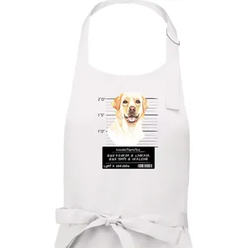 Kuchyňská zástěra Lump a darebák labrador - Pánská zástěra na vaření - Univerzální velikost ( Bílá )