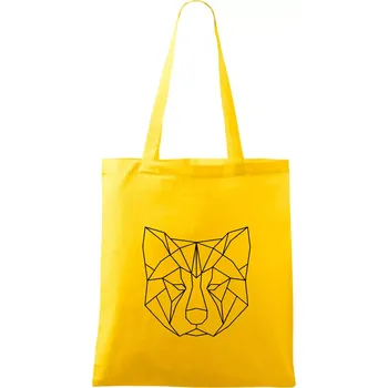 Akita Inu - Geometrie - Taška bavlněná - 42 x 38 cm ( Žlutá )