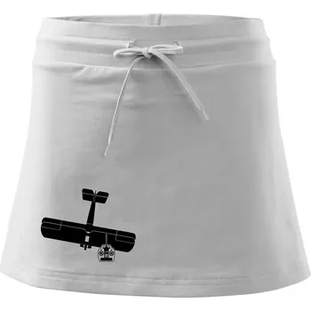 Dámská sukně RC letadlo - Sportovní sukně - two in one - XS ( Bílá )