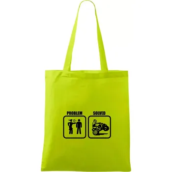 Problem quad / čtyřkolka - Taška bavlněná - 42 x 38 cm ( Limetková )