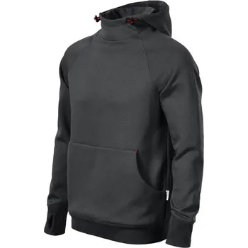 Pánská móda Mikina Pánská Rimeck® Vertex Hoodie - Ebony Gray / M, Firemní dárkové předměty s vlastním potiskem