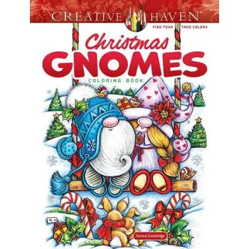 Český jazyk Creative Haven Christmas Gnomes Coloring Book (Teresa Goodridge)(Brožovaná)