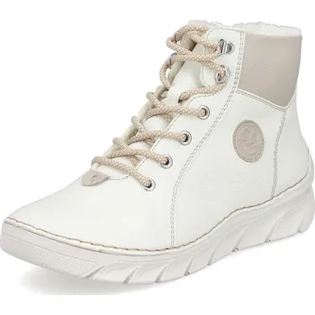 Dámské kozačky Dámská kotníková obuv RIEKER 55040-80 béžová W5 41