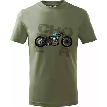 Chlapecké oblečení Chopper 001 - Tričko dětské bavlněné - 98 cm / 2 roky ( Khaki )