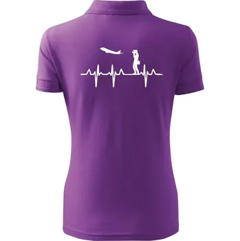 EKG spotter - Polokošile dámská Pique Polo - M ( Fialová )