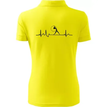 EKG moderní gymnastika obruč - Polokošile dámská Pique Polo - S ( Citrónová )