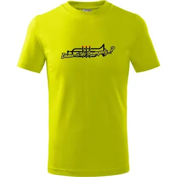 Chlapecké tričko Dáme si do trumpety? - Tričko dětské bavlněné - 98 cm / 2 roky ( Limetková )