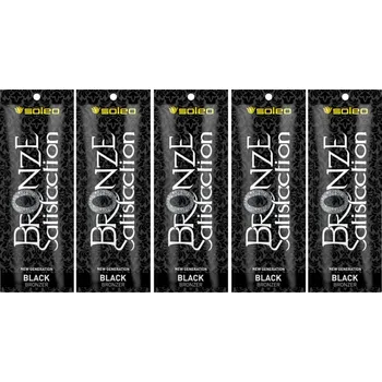 Bronzer 5x Intenzivní bronzer pro opalování Soleo Black Bronzer Satisfaction 15 ml