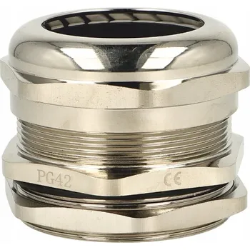 Kabelová průchodka mosazná poniklovaná se závitem PG MPG-42 IP68 VÝVODKA TRYTYT