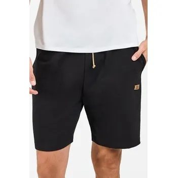 Pánský overall Teplákové kraťasy Italian Fashion Lider - bavlna Černá L