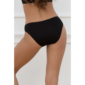 Kalhotky Kalhotky Italian Fashion Lajla midi - s krajkou Černá XL