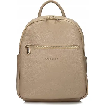 Dámský Batoh Toscanio , přírodní kůže, elegantní malý, béžový F193