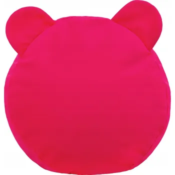 Taburet Podnožka PLUSZOVÁ dekorativní TEDDY taburet PERLOVÁ