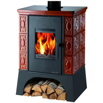 Krbová kamna Haas+Sohn Rukov s.r.o. EMPOLI AL II HAAS+SOHN EMPOLI AL II kachlová kamna 4-12,5kW, s výměníkem, černý podstavec/karamel Karamel