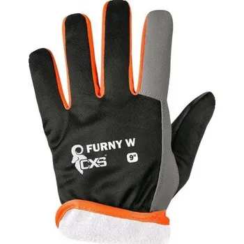 Pracovní rukavice Kombinované zimní rukavice CXS FURNY WINTER s blistrem