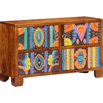 Botník Skříň na obuv Hnědá 90 x 35 x 55 cm Masivní akátové dřevo IM_4016513