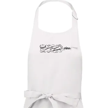Kuchyňská zástěra Život je příliš krátký - lahev - Pánská zástěra na vaření - Univerzální velikost ( Bílá )