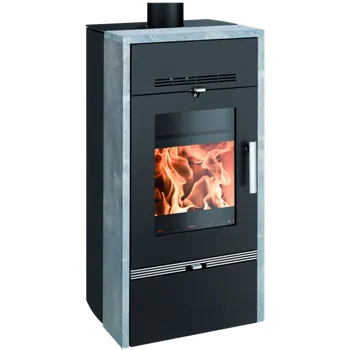 Krbová kamna Haas+Sohn Rukov s.r.o. HAAS+SOHN FARUM krbová kamna 4,9-14,9kW s výměníkem, černá/Speckstein