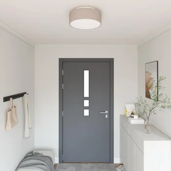 Stropní lampa Taupe 38 x 13.5 cm textil IM_42001209