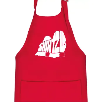Kuchyňská zástěra Shih-tzu - nápis v těle - Dětská zástěra na vaření - Univerzální velikost ( Červená )