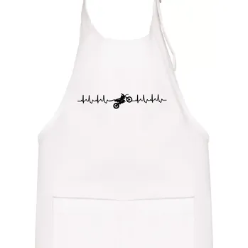 Kuchyňská zástěra Enduro EKG - Dětská zástěra na vaření - Univerzální velikost ( Bílá )