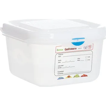 Denox gastronádoba GN1/6 s víkem GASTRONOX, 100 mm, polypropylen, objem 1,7 L, hermetická