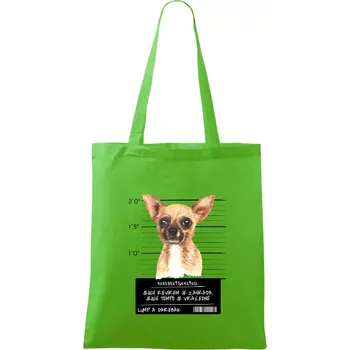 Nákupní taška Lump a darebák čivava - Taška bavlněná - 42 x 38 cm ( Apple Green )