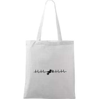 Enduro EKG - Taška bavlněná - 42 x 38 cm ( Bílá )