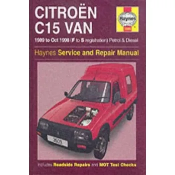 Cizojazyčná kniha Citroen C15 Van Petrol & Diesel (89 - Oct 98) F To S (Brožovaná)