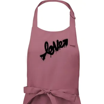 Kuchyňská zástěra Love sprej - Pánská zástěra na vaření - Univerzální velikost ( Starorůžová )