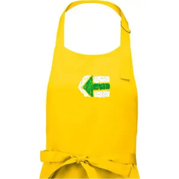 Kuchyňská zástěra Párová turistická značka zelená - Dámská zástěra na vaření - Univerzální velikost ( Žlutá )