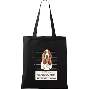 Baset - lump a darebák - Taška bavlněná - 42 x 38 cm ( Černá )